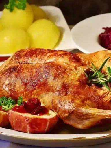 Качка з чорносливом та яблуками - рецепт