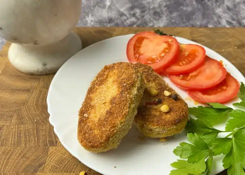 Горохові котлети в духовці з пюре