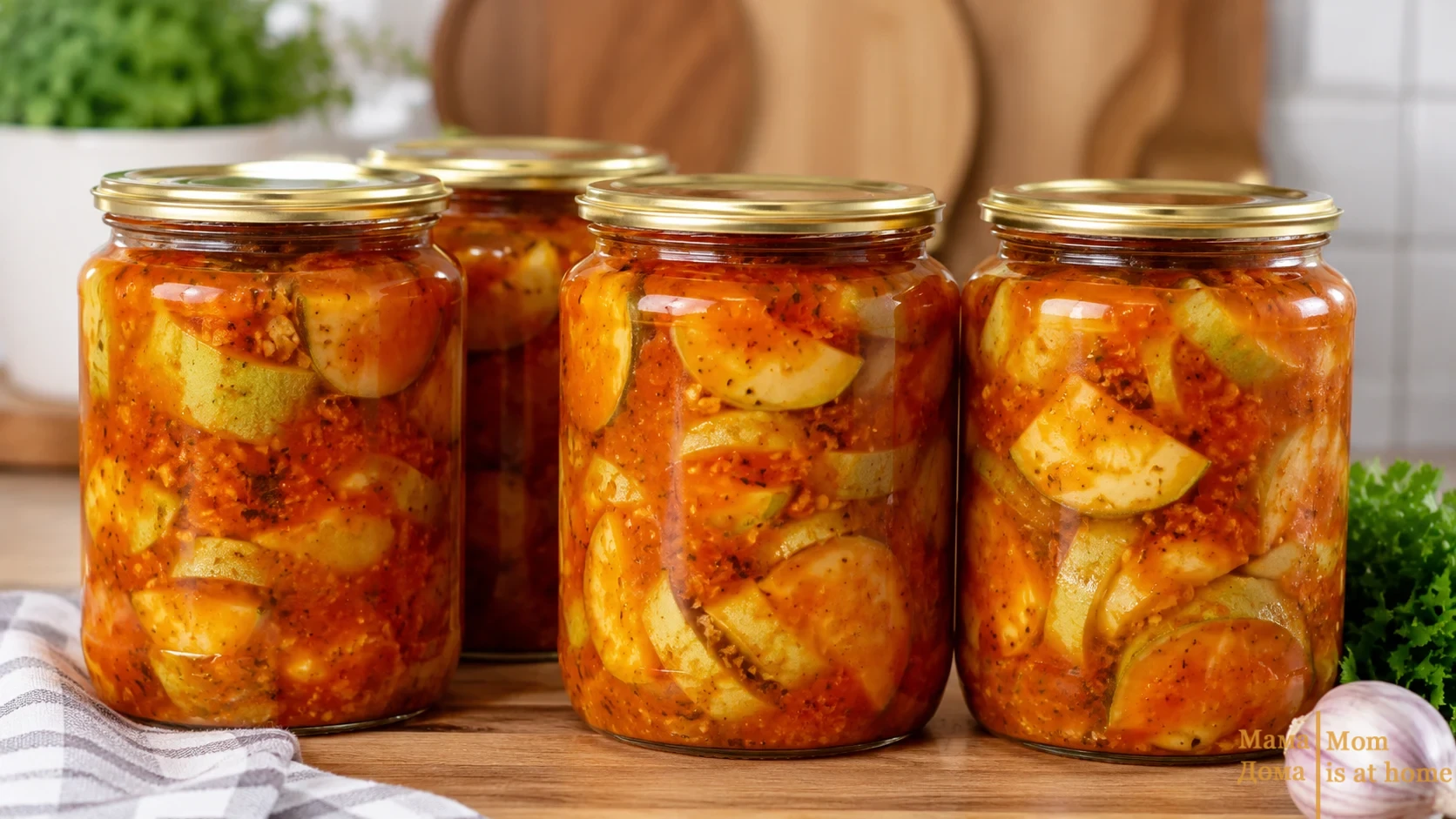Кабачки в шашличному соусі на зиму, закуска з насиченим смаком