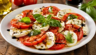 Класичний італійський салат Капрезе (Insalata Caprese). Фото МАМА ДОМА Альохіна Олена