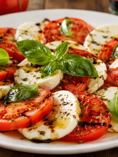 Класичний італійський салат Капрезе (Insalata Caprese). Фото МАМА ДОМА Альохіна Олена