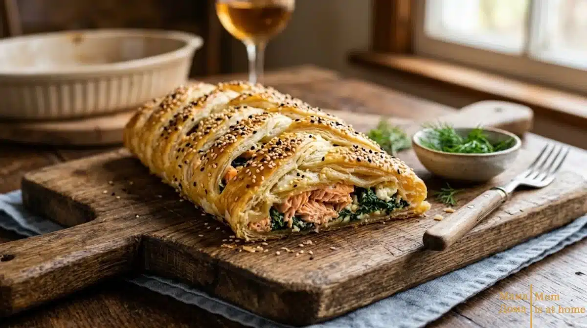 homemade braided salmon
